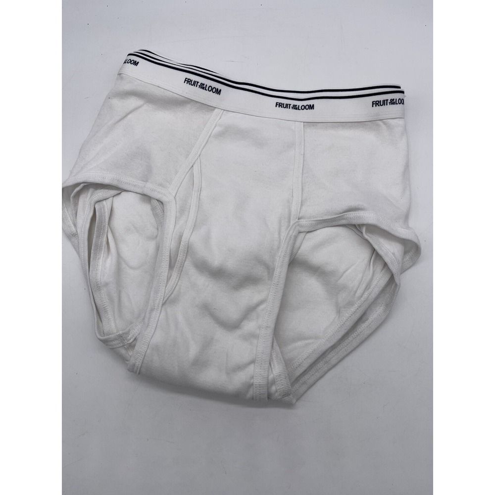 New 4 Pack Fruit Of The Loom Mens XLarge Tag-Free Cotton Briefs XL‎ No Package